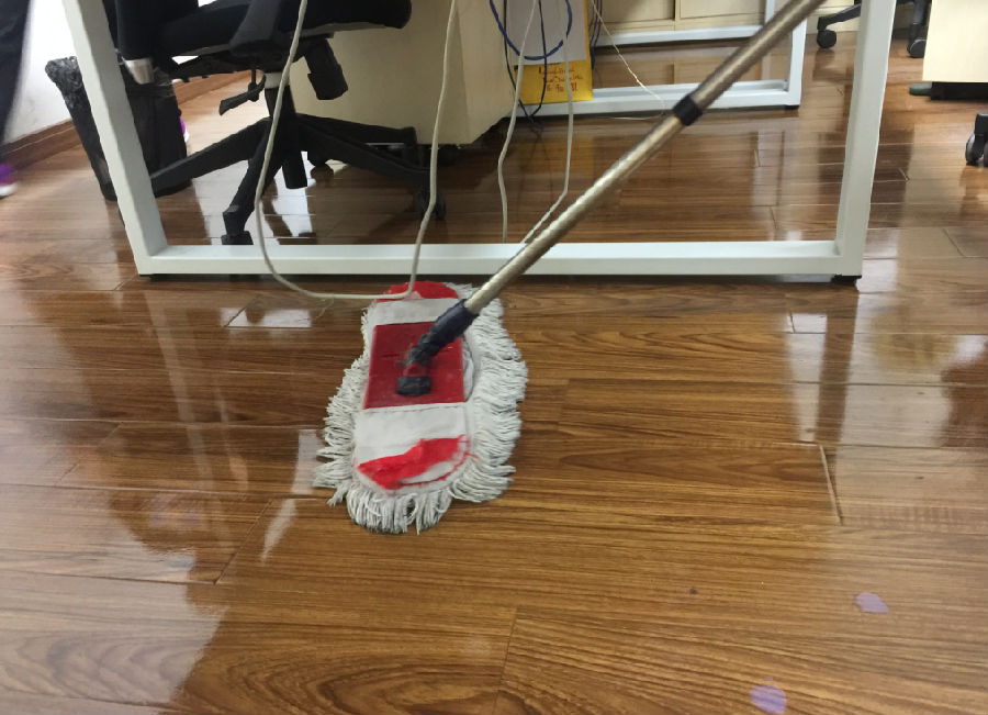 同江市木地板保洁案例